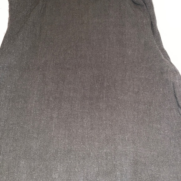 Kylie & Kendal Slit Linen Mini Dress Olive - Picture 5 of 7